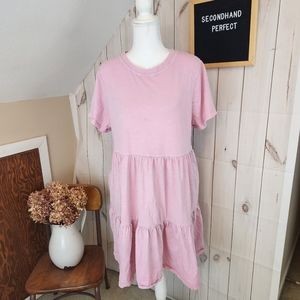 Old Navy Pink Tee Shirt Dress